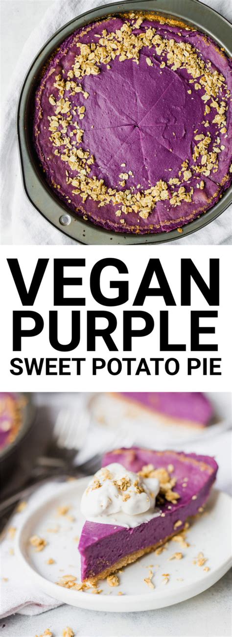 Vegan Purple Sweet Potato Pie Fooduzzi