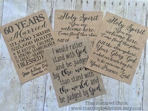 I Would Rather Stand With God Judged By World Burlap Print Etsy