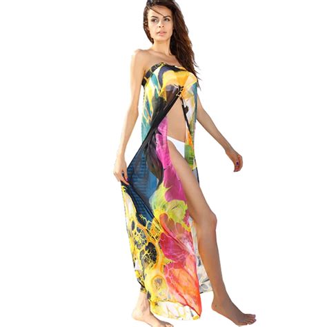 Buy Tooou Women Pareos Beach Sarongs Swimwear Bikini Bathing Suits Cover Up