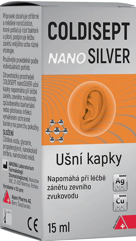 COLDISEPT Nanosilver ušní kapky 15 ml od 174 Kč Heureka cz