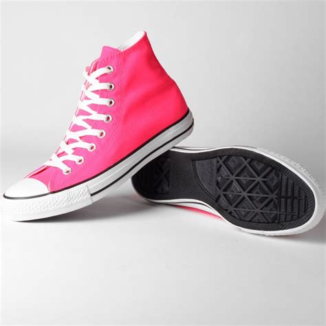 Converse Chuck Taylor Neon Pink Hi Top Shoes 114062f