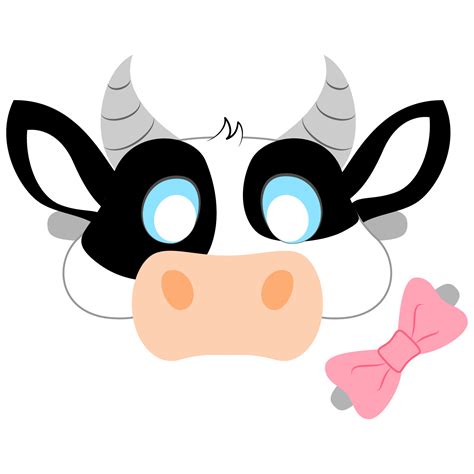 Chick Fil A Cow Day Mask Template Free Printable Papercraft Templates