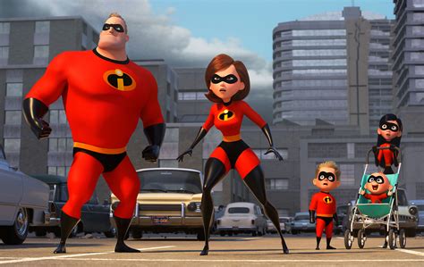mr incredible elastigirl violet parr and dash in the incredibles 2 2018 wallpaper hd movies