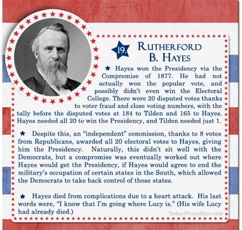 100 Facts About Us Presidents 19 Rutherford B Hayes