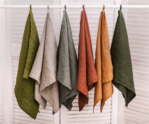 Linen Kitchen T Towels Eco Tea Towel Soft Linen Hand Towel Pure