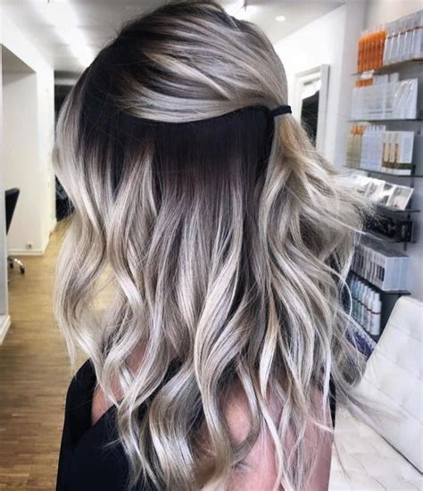 Why Hiding Gray Hair Silver Hair Balayage Is The Hottest Trend