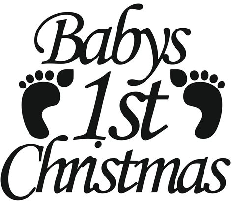 Babys 1St First Christmas Bauble Glass Sticker | Christmas baubles