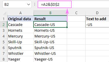 Add Text To All Cells Excel