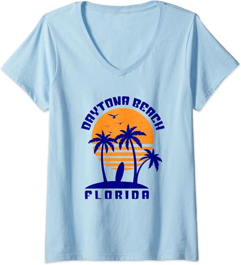 Womens Daytona Beach Shirt Florida Beach Surfing Souvenir
