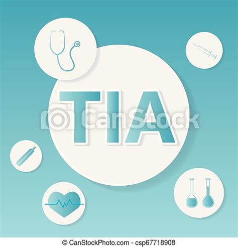 Tia Transient Ischemic Attack Medical Concept Vector Illustration