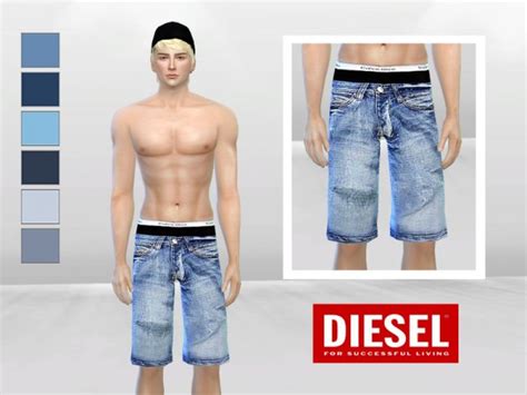 The Sims Resource Down Under Low Waist Denim Shorts By Mclaynesims