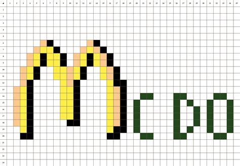 Mcdonalds Logo Pixel Art