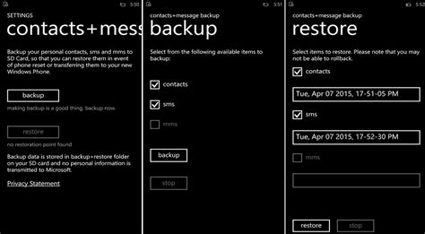 Microsoft Releases Contactsmessage Backup App For Windows Phone