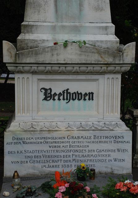 Beethovens Grave Zentralfriedhof Vienna Cemetery Headstones