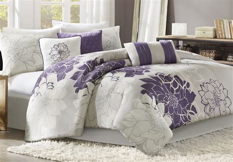 Shop target for king bedding sets & collections you will love at great low prices. Lola Gray/Purple 7 Pc King Comforter Set in 2020 ...