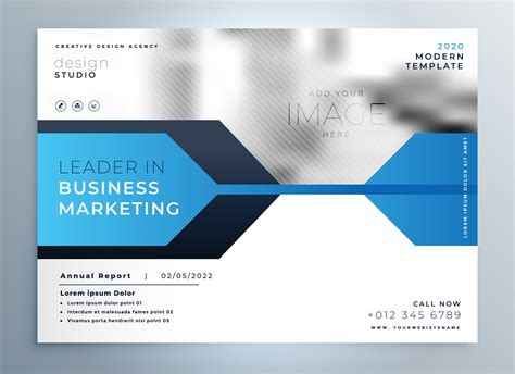 More than 800,000 products make your work easier. stylish blue business flyer design presentation template ...