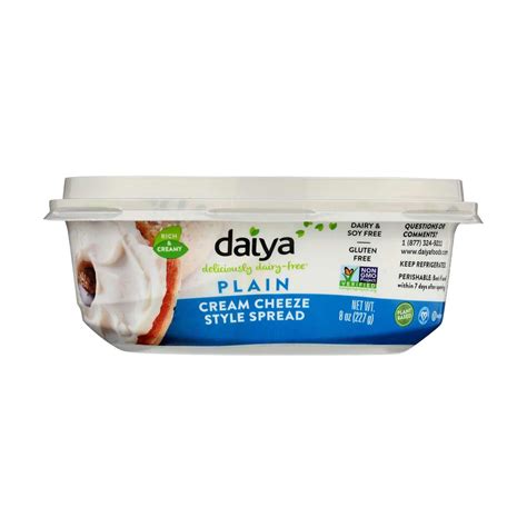 Daiya Dairy Free Cream Cheese Style Spread Plain 8 Oz