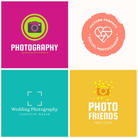 Photographer Logo Set Watermark Logo Logo Package Photography Logo