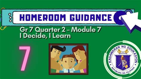 Homeroom Guidance Grade Quarter Module I Decide I Learn Youtube