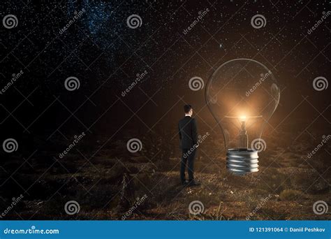 Idea Concept With Light Bulb Stock Illustration Illustration Of