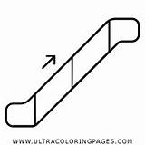 Coloring Escalator Template Elevator sketch template