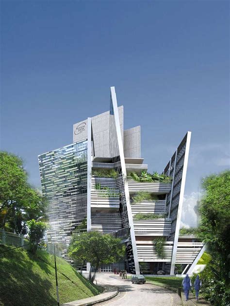 Slanted Walls Futuristic Building Building Materials Online