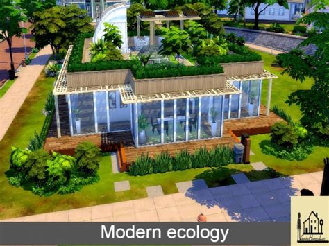 Modern Ecology House By Genkaiharetsu At Tsr Sims 4 Updates