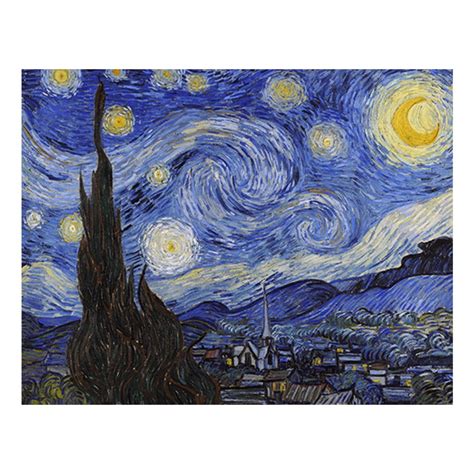 Obraz Vincenta Van Gogha Starry Night 50x40 Cm Bonami