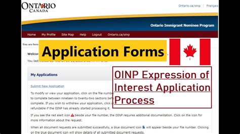 Oinp Expression Of Interest Part 1 Application Submission