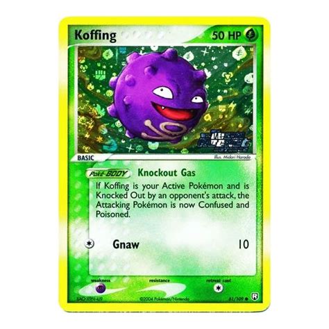 Koffing 61 109 Ex Team Rocket Returns Reverse Holo Common Pokemon Card Near Mint Tcg