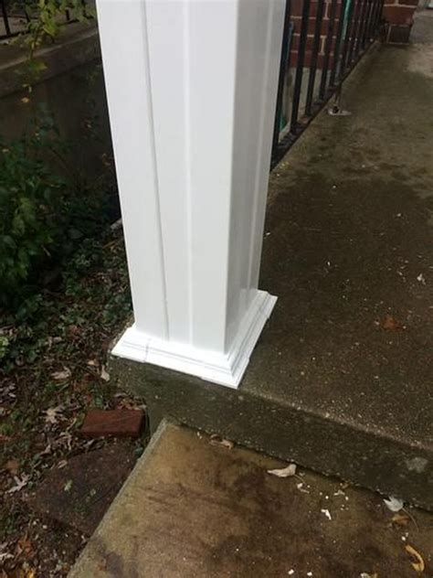 4 Piece Vinyl Post Wrap For 6x6 Posts By Rdi Front Porch Posts Porch Post Wraps House With