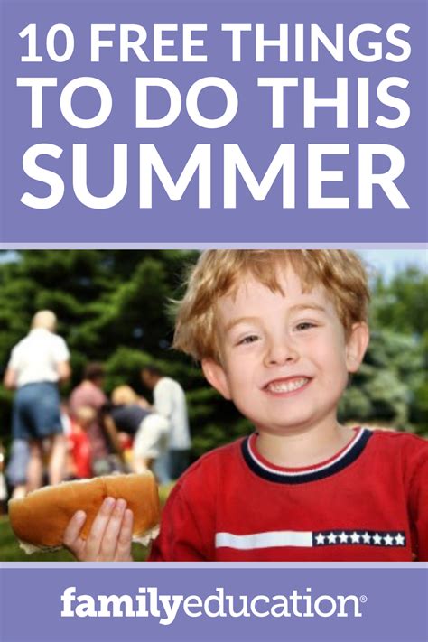 Free Summer Activities And Summer Boredom Busters Free Summer Activities Summer Boredom