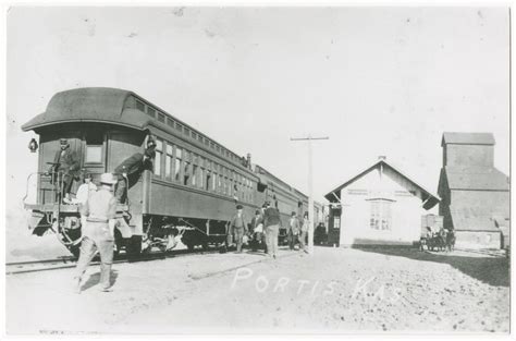 Missouri Pacific Railroad Depot Portis Kansas Kansas Memory