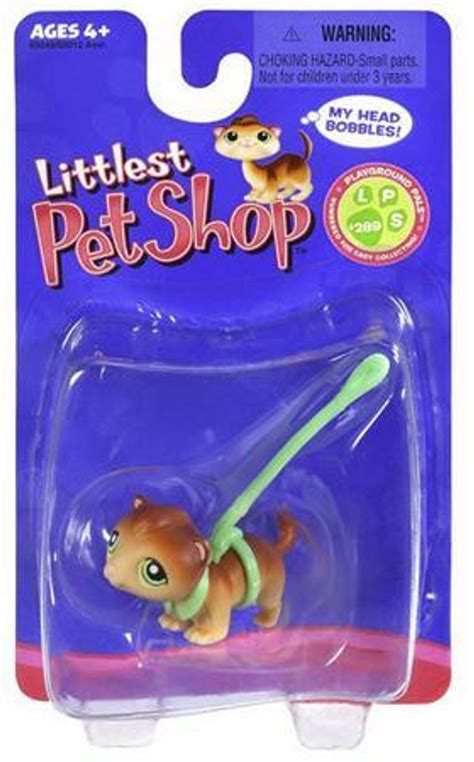 Littlest Pet Shop Ferret Figure 289 Green Leash Hasbro Toys Toywiz