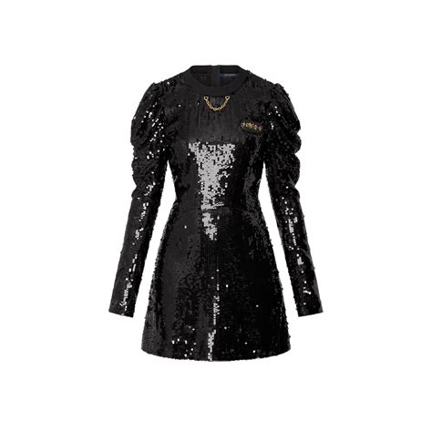 Lv Night Sequin Mini Dress Luxury Louis Vuitton