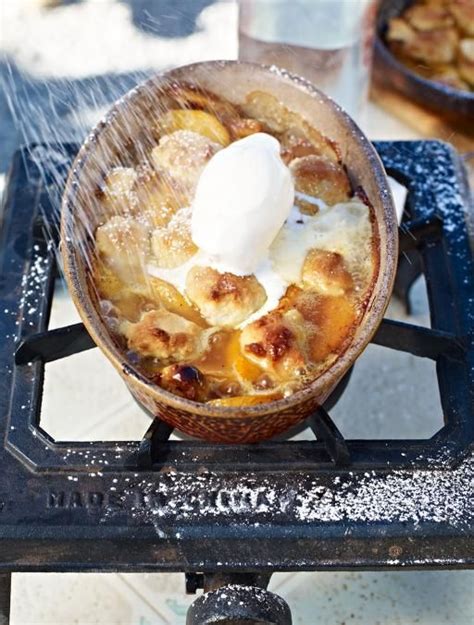 Maybe you would like to learn more about one of these? Peach cobbler | Jamie Oliver | Recipe | Peach cobbler ...
