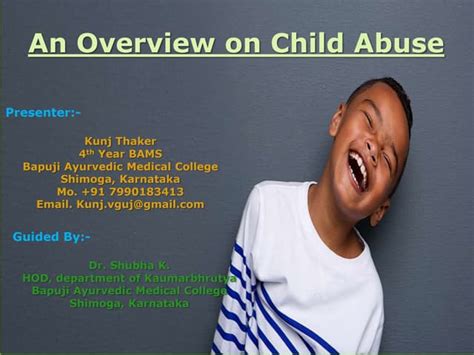 An Overview On Child Abuse Ppt