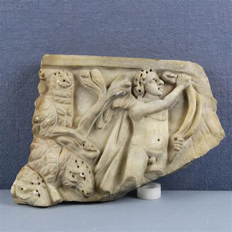 frammento di sarcofago paleocristiano in marmo anglicana aste antiquariato online