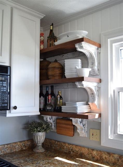 Let me show you how to create affordable diy open shelving that even a beginner diy can do. DIY Corbels for Open Shelving | Shelves, Open shelving ...