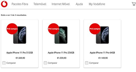 Iphone 11 Em Pré Venda Na Vodafone Por 81999 Euros