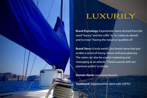 Luxury brand names for business. Brand Name & Brand Identity For Luxury Travel