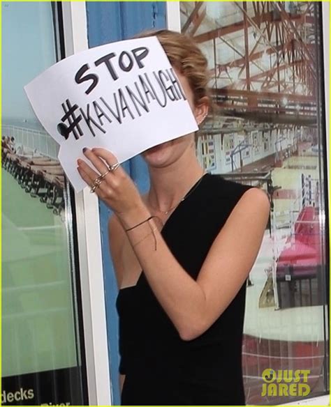 Amber Heard Holds Handmade Sign Encouraging Fans To Vote Photo