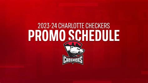 Checkers Unveil Promo Schedule For 2023 24 Season Charlotte Checkers Hockey