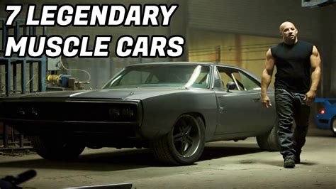 7 Legendary Muscle Cars Owned By Vin Diesel Youtube