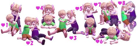 Twins Toddler Pose 03 At A Luckyday Sims 4 Updates