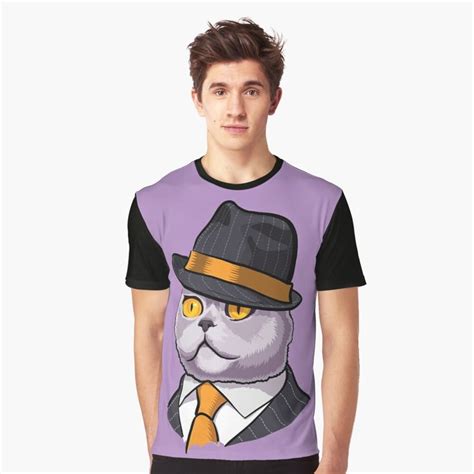 Gangster Cat By Colatudo Redbubble Gangster Mens Tops Mens Tshirts