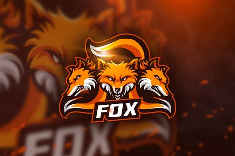 Fox Mascot Logo Creative Illustrator Templates Creative Market