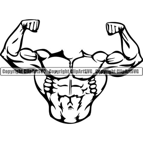 Bodybuilder 16 No Head Muscles Fit Weightlifting Bodybuilding Etsy