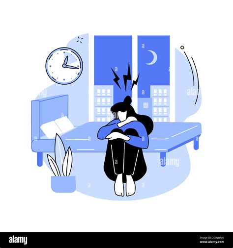 Sleep Behavior Disorder Abstract Concept Vector Illustration Stock