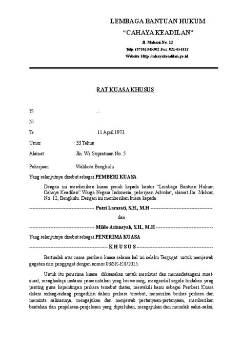 Contoh surat kuasa pengambilan bpkb dari leasing. Contoh Surat Permohonan Bantuan Hukum Kepada Lbh - Kumpulan Contoh Surat